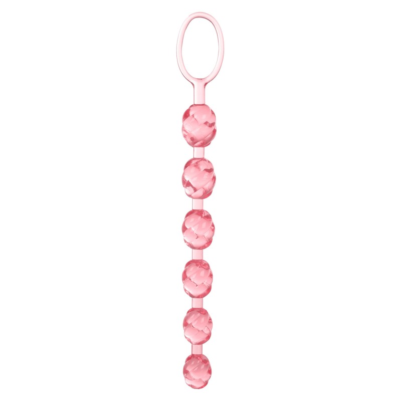 Plug/kulki-SWIRL PLEASURE BEADS PINK